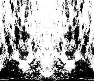 Grunge dikey olarak simetrik siyah beyaz doku. Tek renkli yıpranmış kaplama deseni. 