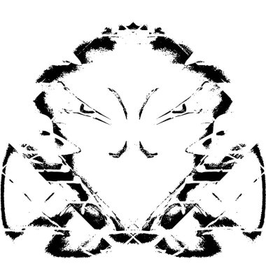 Gelecekçi soyut grunge geometrik modern desen 