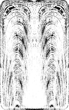 Grunge dikey olarak simetrik siyah beyaz doku. Tek renkli yıpranmış kaplama deseni. 