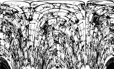 Eski grunge klasik eskimiş doku arka planı siyah ve beyaz renklerde