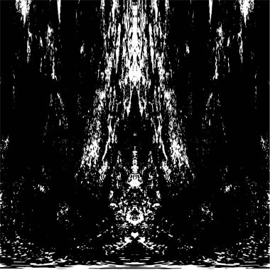 Grunge dikey olarak simetrik siyah beyaz doku. Tek renkli yıpranmış kaplama deseni. 