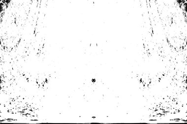 Grunge dikey olarak simetrik siyah beyaz doku. Tek renkli yıpranmış kaplama deseni. 