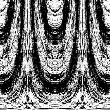 Grunge dikey olarak simetrik siyah beyaz doku. Tek renkli yıpranmış kaplama deseni. 