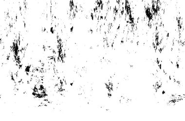 Grunge Siyah ve Beyaz Şehir Vektör Doku Şablonu. Çatlakların, lekelerin, çiplerin, çizgilerin koyu arkaplanı.