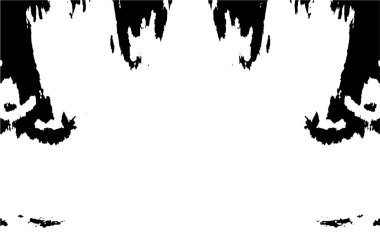 Grunge Siyah ve Beyaz Şehir Vektör Doku Şablonu. Çatlakların, lekelerin, çiplerin, çizgilerin koyu arkaplanı.