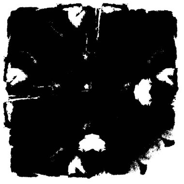 Grunge Siyah ve Beyaz Şehir Vektör Doku Şablonu. Çatlakların, lekelerin, çiplerin, çizgilerin koyu arkaplanı.