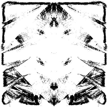 Grunge Siyah ve Beyaz Şehir Vektör Doku Şablonu. Çatlakların, lekelerin, çiplerin, çizgilerin koyu arkaplanı.