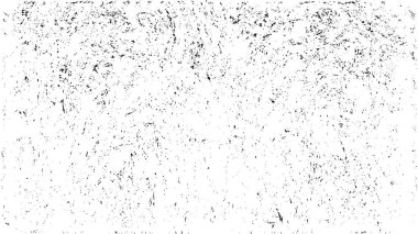 Grunge Siyah ve Beyaz Şehir Vektör Doku Şablonu. Çatlakların, lekelerin, çiplerin, çizgilerin koyu arkaplanı.