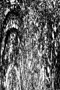 Grunge Siyah ve Beyaz Şehir Vektör Doku Şablonu. Çatlakların, lekelerin, çiplerin, çizgilerin koyu arkaplanı.