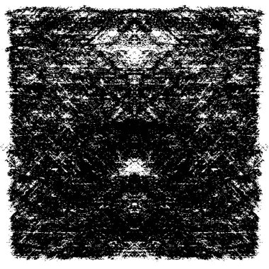 Grunge Siyah ve Beyaz Şehir Vektör Doku Şablonu. Çatlakların, lekelerin, çiplerin, çizgilerin koyu arkaplanı.