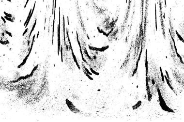 Grunge Siyah ve Beyaz Şehir Vektör Doku Şablonu. Çatlakların, lekelerin, çiplerin, çizgilerin koyu arkaplanı.