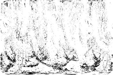 Grunge Siyah ve Beyaz Şehir Vektör Doku Şablonu. Çatlakların, lekelerin, çiplerin, çizgilerin koyu arkaplanı.