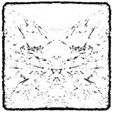 Grunge Siyah ve Beyaz Şehir Vektör Doku Şablonu. Çatlakların, lekelerin, çiplerin, çizgilerin koyu arkaplanı.