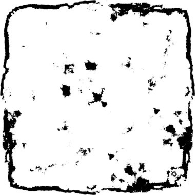 Grunge Siyah ve Beyaz Şehir Vektör Doku Şablonu. Çatlakların, lekelerin, çiplerin, çizgilerin koyu arkaplanı.