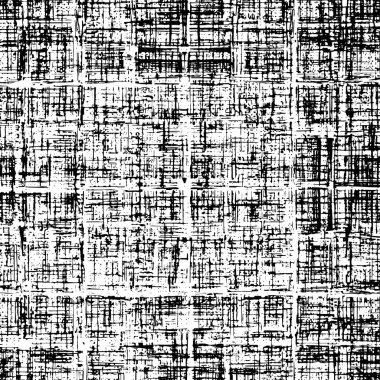 Grunge Siyah ve Beyaz Şehir Vektör Doku Şablonu. Çatlakların, lekelerin, çiplerin, çizgilerin koyu arkaplanı.