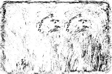 Grunge Siyah ve Beyaz Şehir Vektör Doku Şablonu. Çatlakların, lekelerin, çiplerin, çizgilerin koyu arkaplanı.