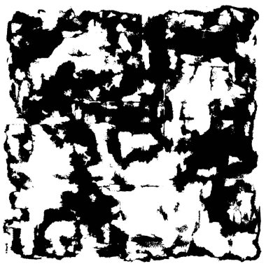 Grunge Siyah ve Beyaz Şehir Vektör Doku Şablonu. Çatlakların, lekelerin, çiplerin, çizgilerin koyu arkaplanı.