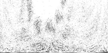 Grunge Siyah ve Beyaz Şehir Vektör Doku Şablonu. Çatlakların, lekelerin, çiplerin, çizgilerin koyu arkaplanı.