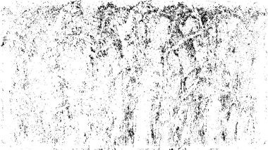 Grunge Siyah ve Beyaz Şehir Vektör Doku Şablonu. Çatlakların, lekelerin, çiplerin, çizgilerin koyu arkaplanı.