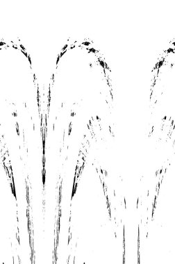 Grunge Siyah ve Beyaz Şehir Vektör Doku Şablonu. Çatlakların, lekelerin, çiplerin, çizgilerin koyu arkaplanı.