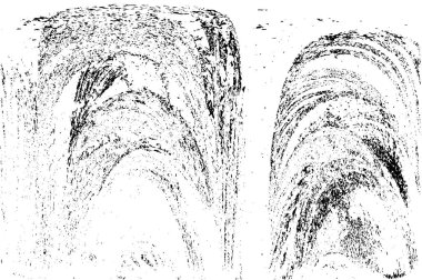 Grunge Siyah ve Beyaz Şehir Vektör Doku Şablonu. Çatlakların, lekelerin, çiplerin, çizgilerin koyu arkaplanı.