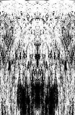 Grunge Siyah ve Beyaz Şehir Vektör Doku Şablonu. Çatlakların, lekelerin, çiplerin, çizgilerin koyu arkaplanı.