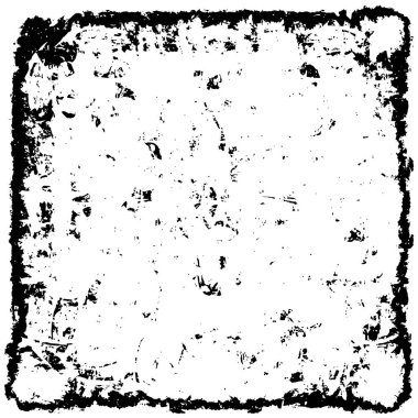 Grunge Siyah ve Beyaz Şehir Vektör Doku Şablonu. Çatlakların, lekelerin, çiplerin, çizgilerin koyu arkaplanı.