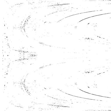 Grunge Siyah ve Beyaz Şehir Vektör Doku Şablonu. Çatlakların, lekelerin, çiplerin, çizgilerin koyu arkaplanı.