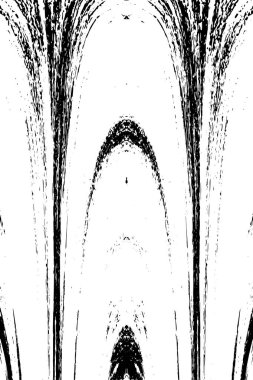 Grunge Siyah ve Beyaz Şehir Vektör Doku Şablonu. Çatlakların, lekelerin, çiplerin, çizgilerin koyu arkaplanı.