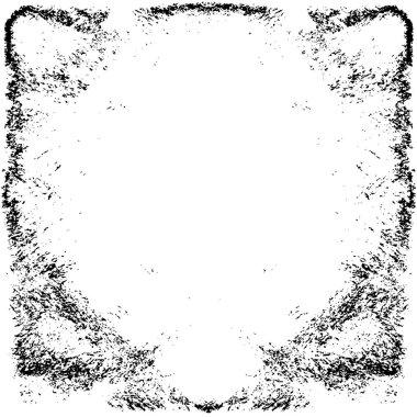 Grunge Siyah ve Beyaz Şehir Vektör Doku Şablonu. Çatlakların, lekelerin, çiplerin, çizgilerin koyu arkaplanı.