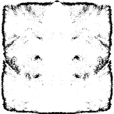 Grunge Siyah ve Beyaz Şehir Vektör Doku Şablonu. Çatlakların, lekelerin, çiplerin, çizgilerin koyu arkaplanı.