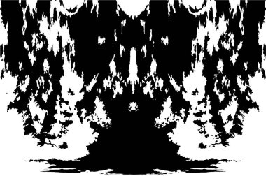 Grunge Siyah ve Beyaz Şehir Vektör Doku Şablonu. Çatlakların, lekelerin, çiplerin, çizgilerin koyu arkaplanı.