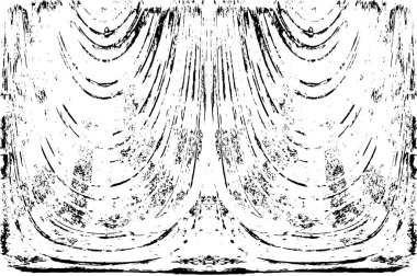 Grunge dikey olarak simetrik siyah beyaz doku. Tek renkli yıpranmış kaplama deseni. 