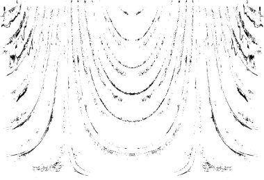 Grunge dikey olarak simetrik siyah beyaz doku. Tek renkli yıpranmış kaplama deseni. 