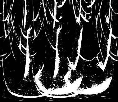 Soyut grunge arkaplanı. Monokrom dokusu. Siyah ve beyaz desenli arkaplan