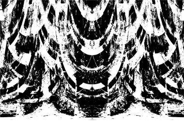 Soyut grunge arkaplanı. Monokrom dokusu. Siyah ve beyaz desenli arkaplan