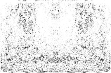 Grunge dikey olarak simetrik siyah beyaz doku. Tek renkli yıpranmış kaplama deseni. 