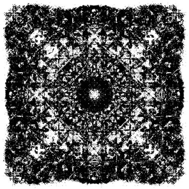 Eski grunge vintage desen, monokrom desen