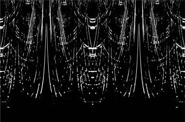 Eski grunge vintage desen, monokrom desen