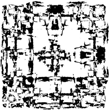 Eski grunge vintage desen, monokrom desen