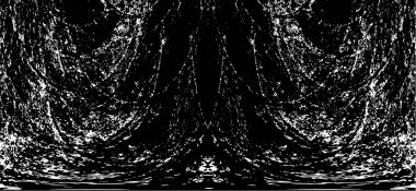 Grunge dikey olarak simetrik siyah beyaz doku. Tek renkli yıpranmış kaplama deseni. 