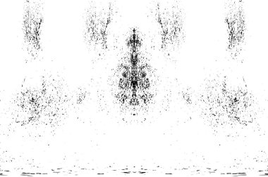 Grunge dikey olarak simetrik siyah beyaz doku. Tek renkli yıpranmış kaplama deseni. 