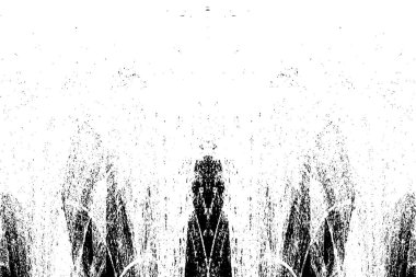 Grunge dikey olarak simetrik siyah beyaz doku. Tek renkli yıpranmış kaplama deseni. 