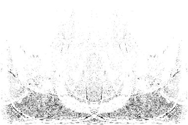 Grunge dikey olarak simetrik siyah beyaz doku. Tek renkli yıpranmış kaplama deseni. 