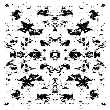 siyah ve beyaz grunge monokrom çizimi