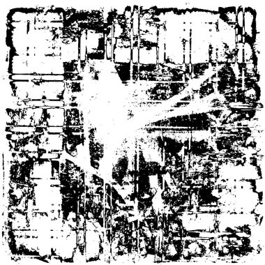 siyah ve beyaz grunge monokrom çizimi