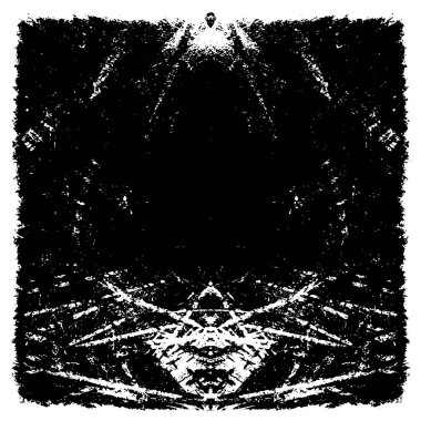 siyah ve beyaz grunge monokrom çizimi