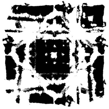 siyah ve beyaz grunge monokrom çizimi