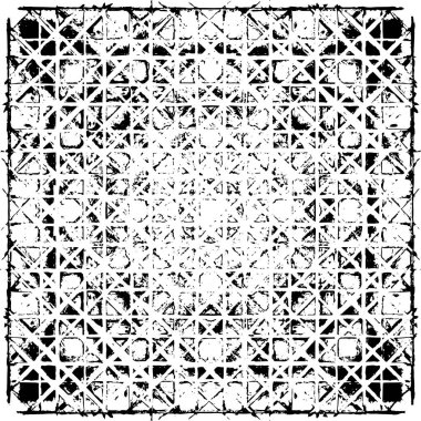 siyah ve beyaz grunge monokrom çizimi