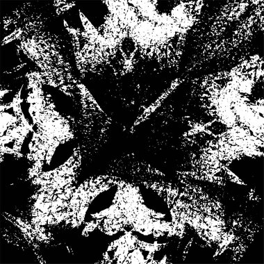 siyah ve beyaz grunge monokrom çizimi